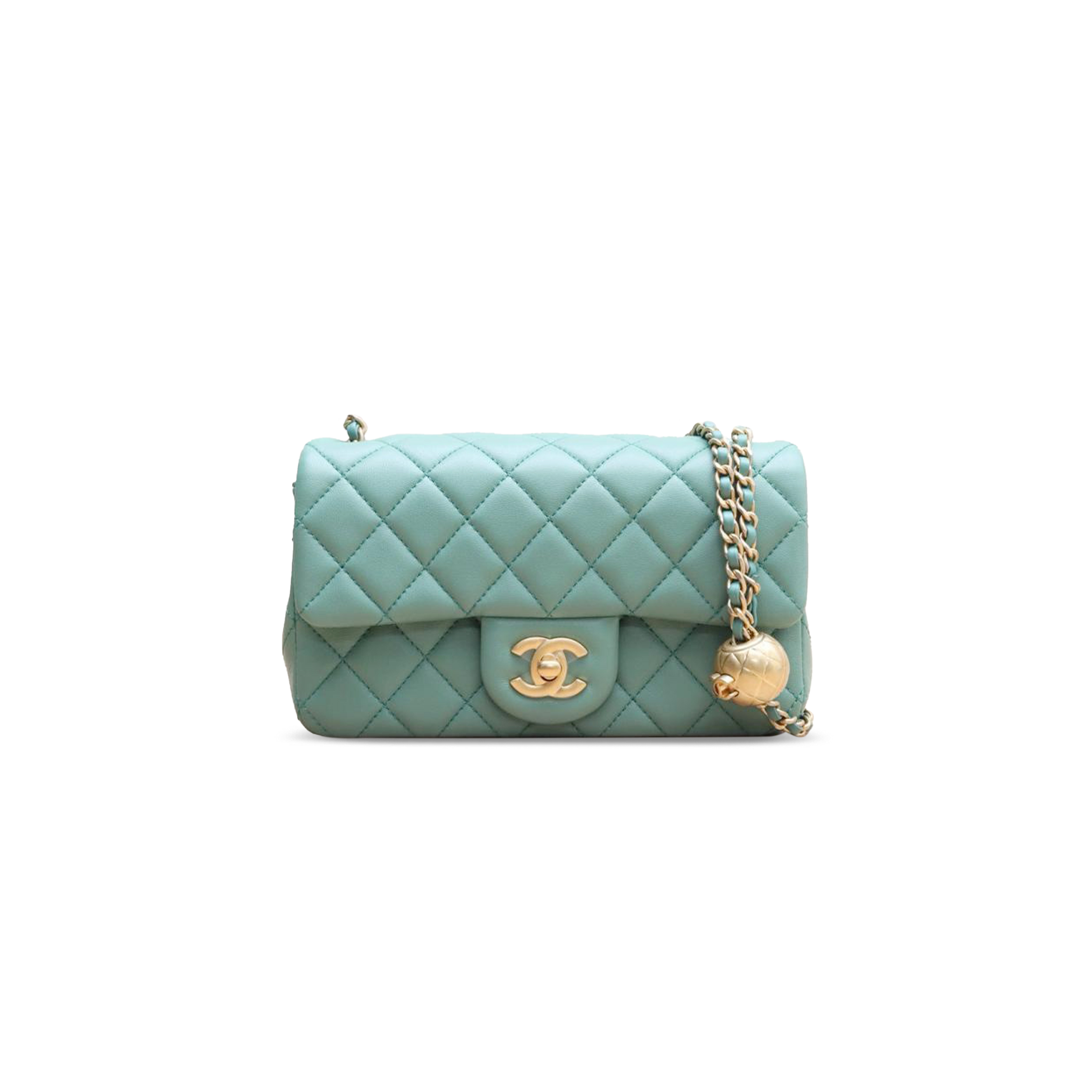 CHANEL CLASSIC MINI FLAP BAG WITH PEARL CRUSH AS1787 (20*13*7cm)